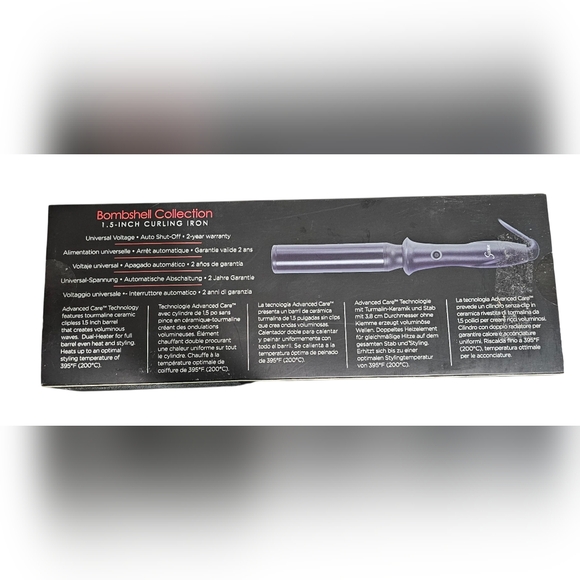 Sultra Bombshell Women 1.5-Inch Curling Iron New In Box - Picture 3 of 7